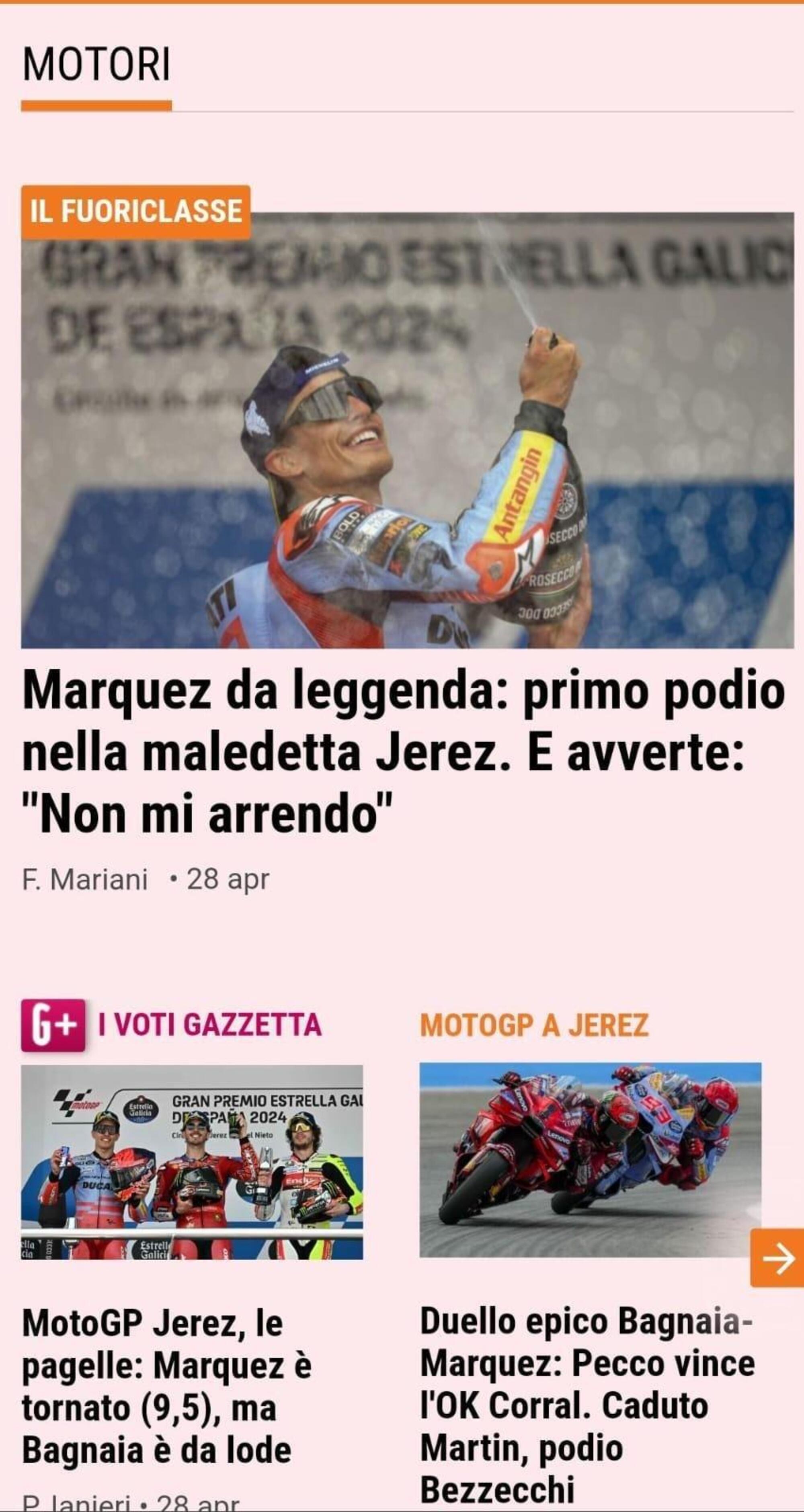 Marc Marquez Gazzetta