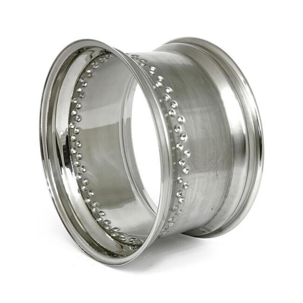 Cerchione 18x10 - 80 fori - inox lucido TTS 