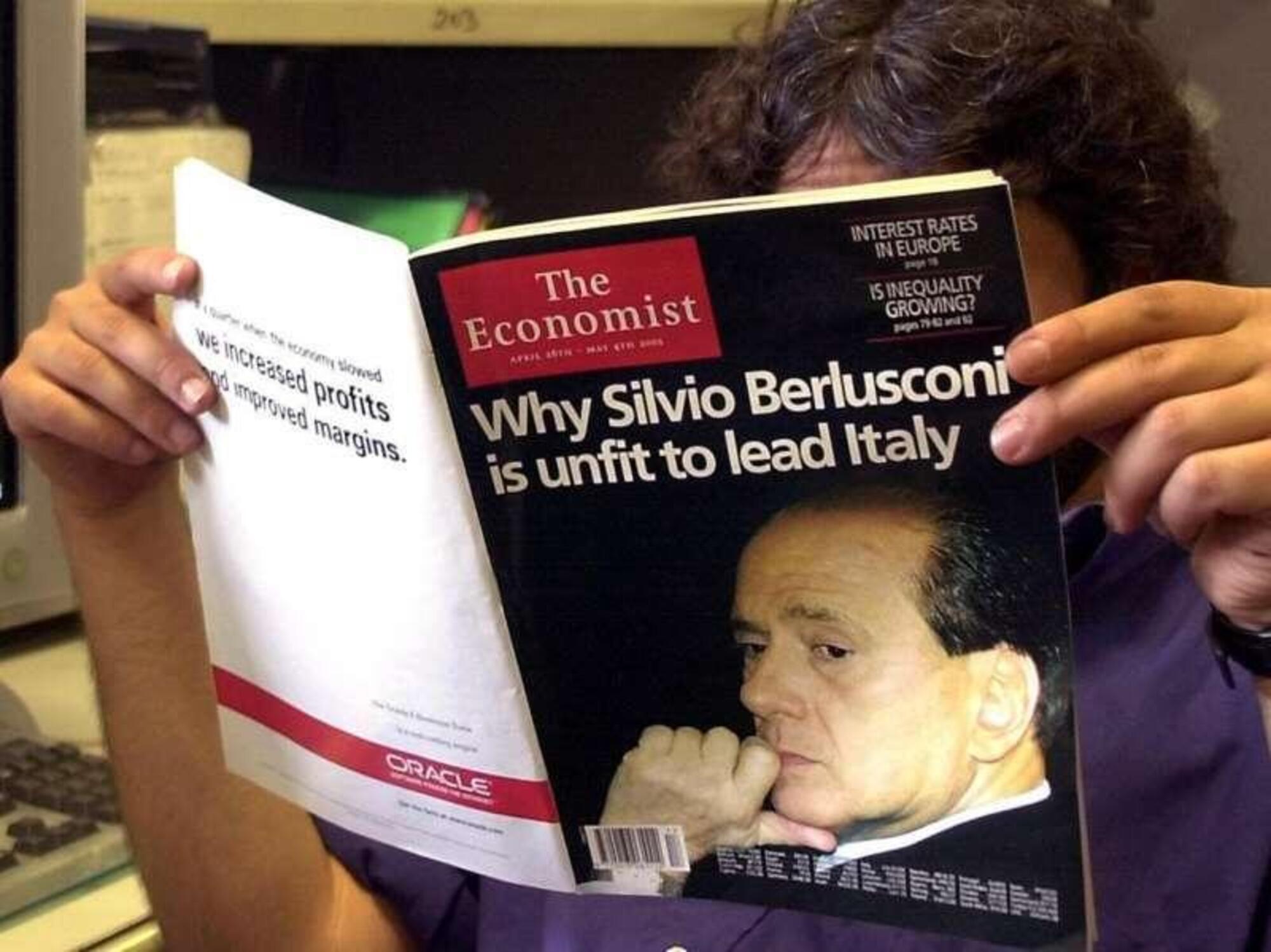 La storica copertina de The Economist con Silvio Berlusconi