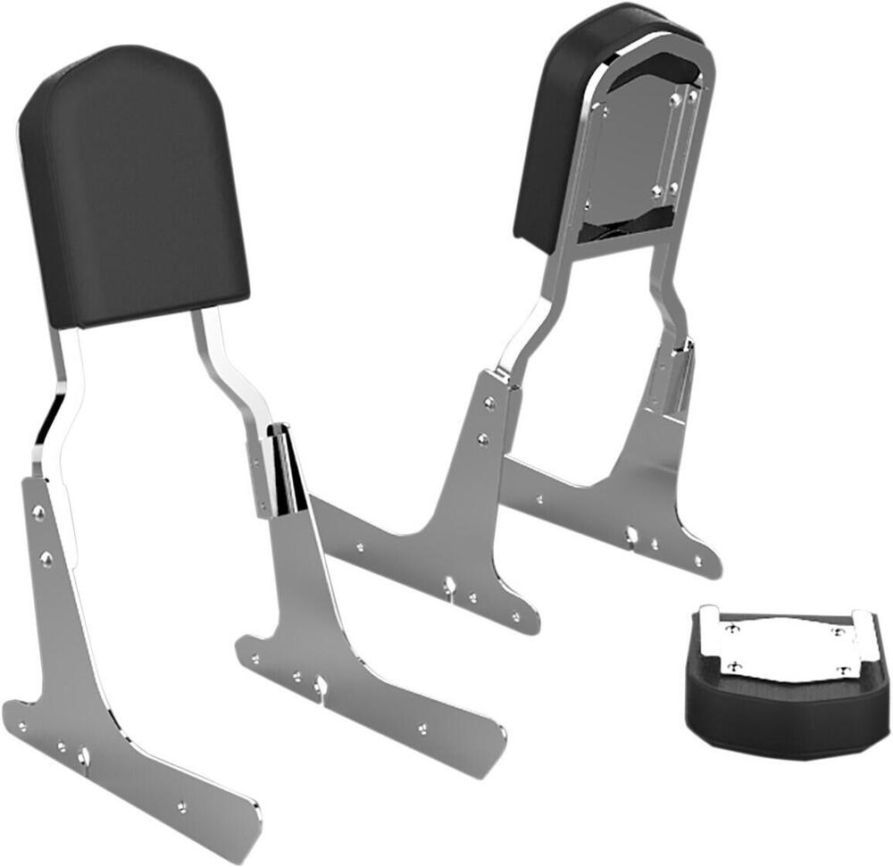 Schienalino Sissy Bar fisso alto 28 cromato per Sp 