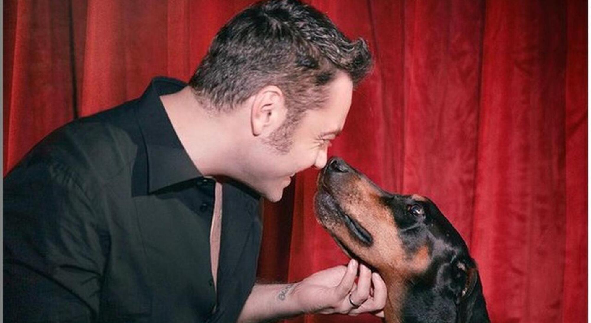 Tiziano Ferro e il suo cane Beau