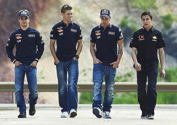 Quei bravi compagni: Dani Pedrosa va in crisi quando deve scegliere tra Marquez, Stoner, Dovizioso e Nicky Hayden