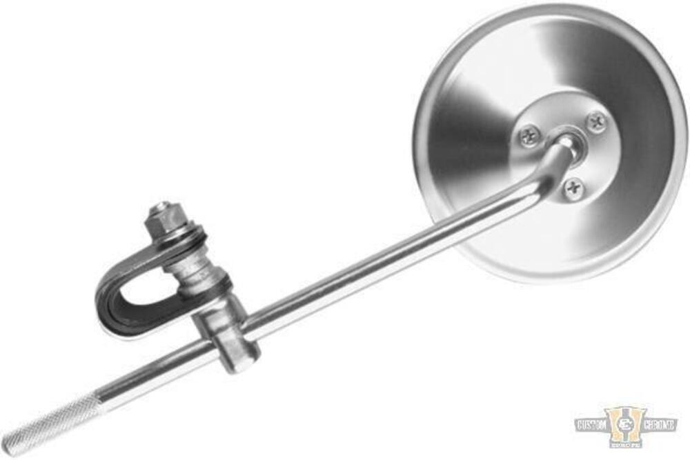 Specchietto old style rotondo 4'' con clamp cromat Jammer