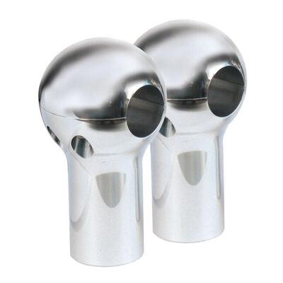 Riser CPV Round alto 3&rdquo; alluminio lucido, Per manu 