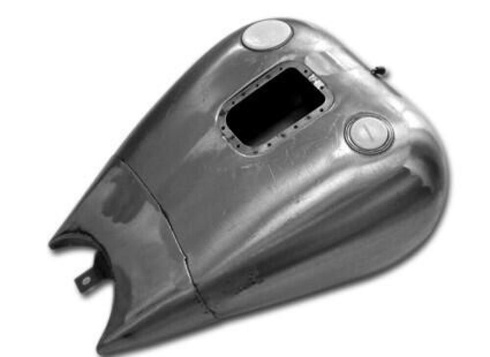 Serbatoio benzina 5 galloni allungato 2" - 2 tappi 