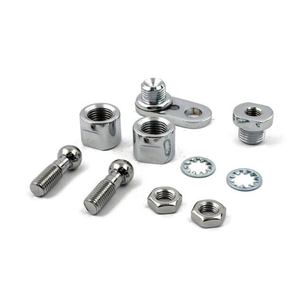 Supporti frecce cromati con snodo regolabile da fi 