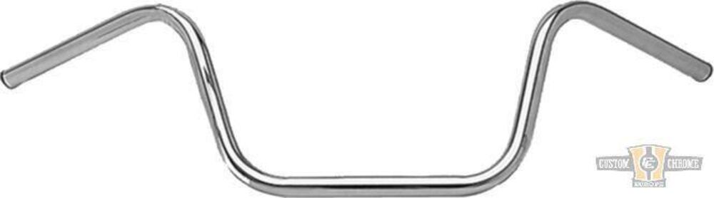 Manubrio Ape Hanger 1" alto 10" Cromato senza foss Santee