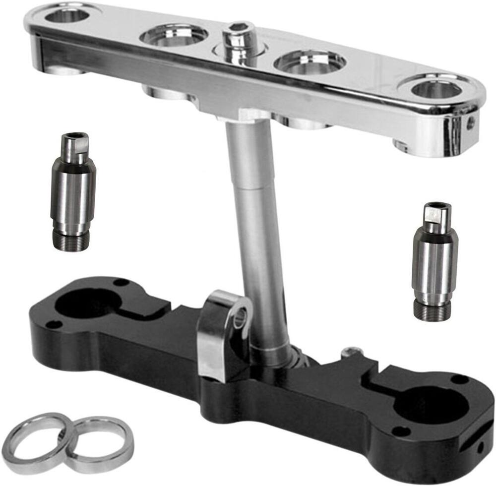 Kit piastre Ness inclinate 6° per Softail FLST dal Arlen Ness