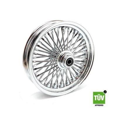 Ruota anteriore cromata Big Spoke 48 raggi 16&rdquo;x 3, 