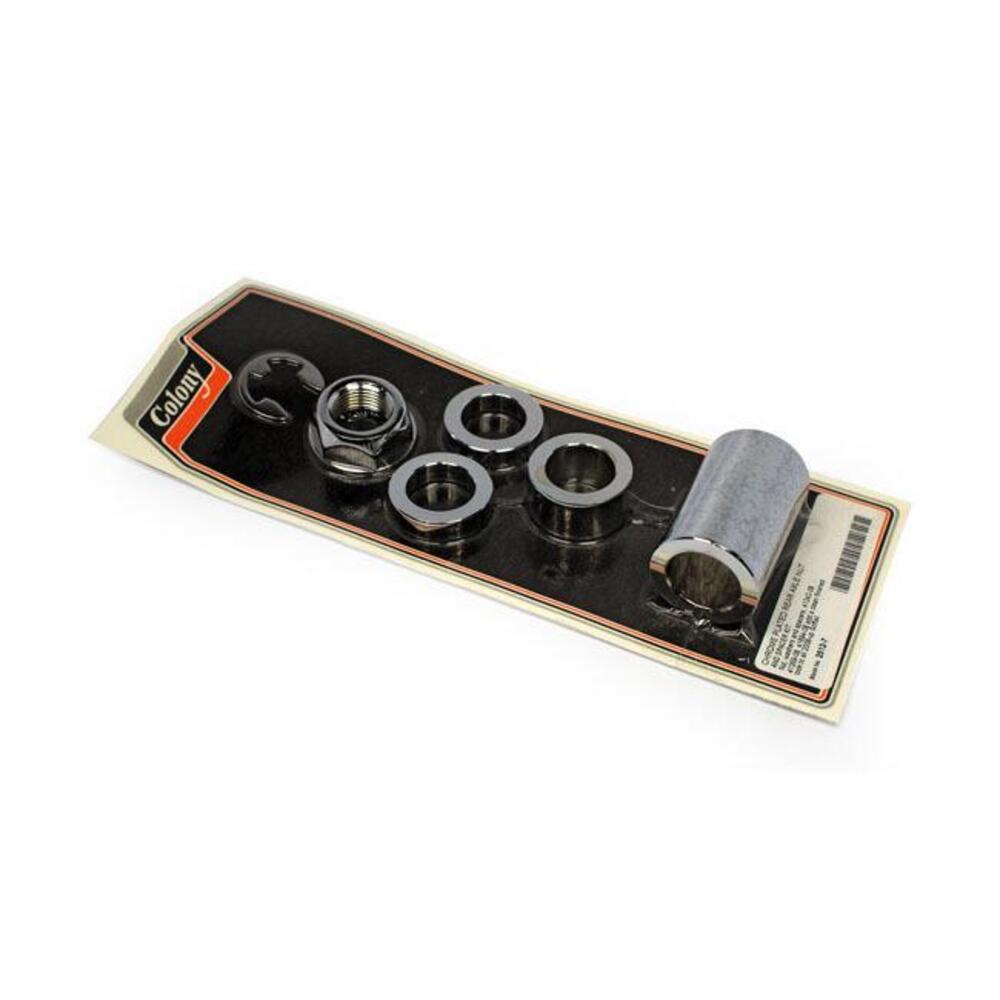 Kit distanziali ruota posteriore cromati e dado se 