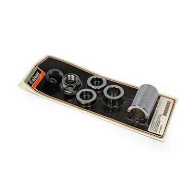 Kit distanziali ruota posteriore cromati e dado se 