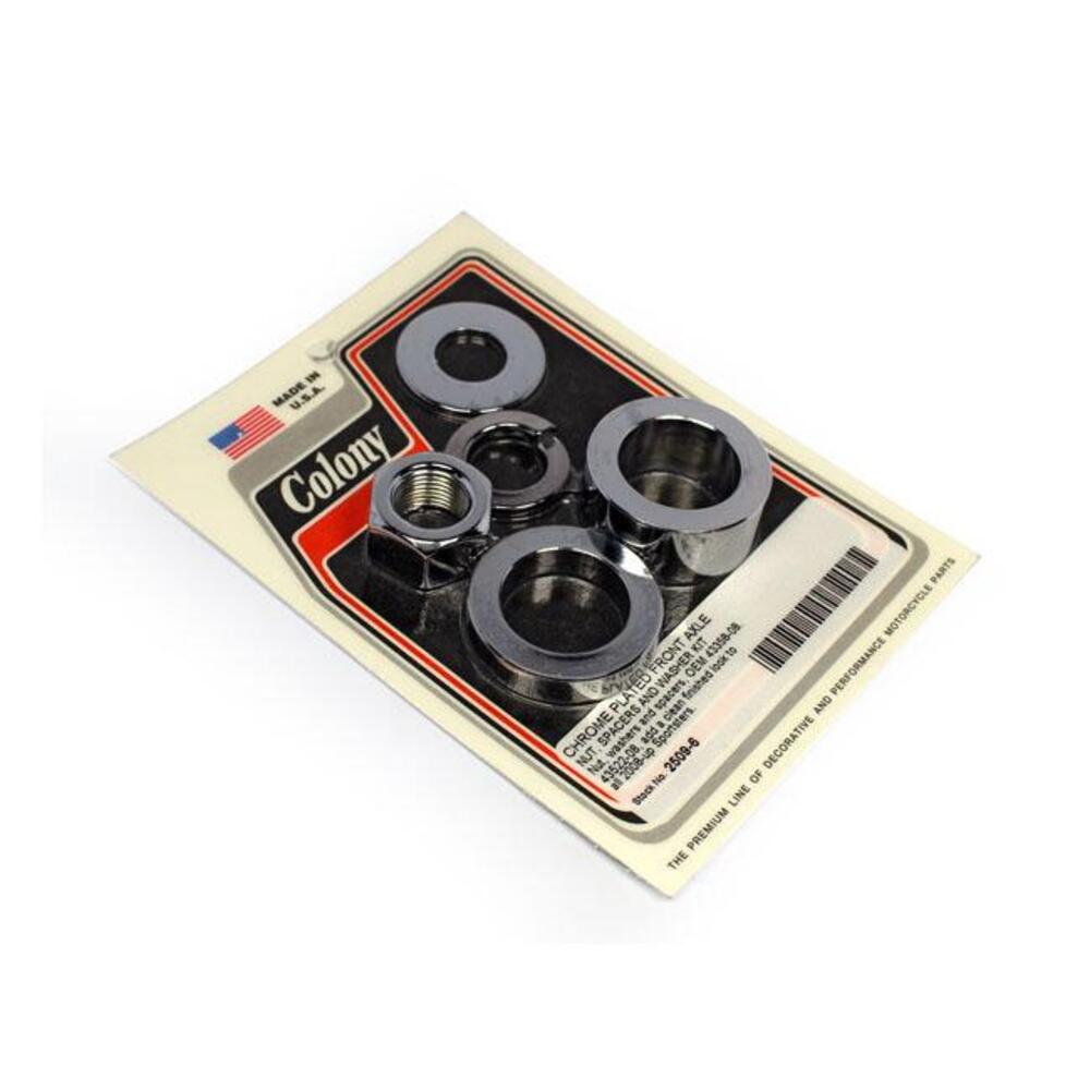 Kit distanziali ruota posteriore cromati e dado se 