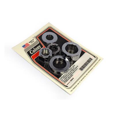 Kit distanziali ruota posteriore cromati e dado se 