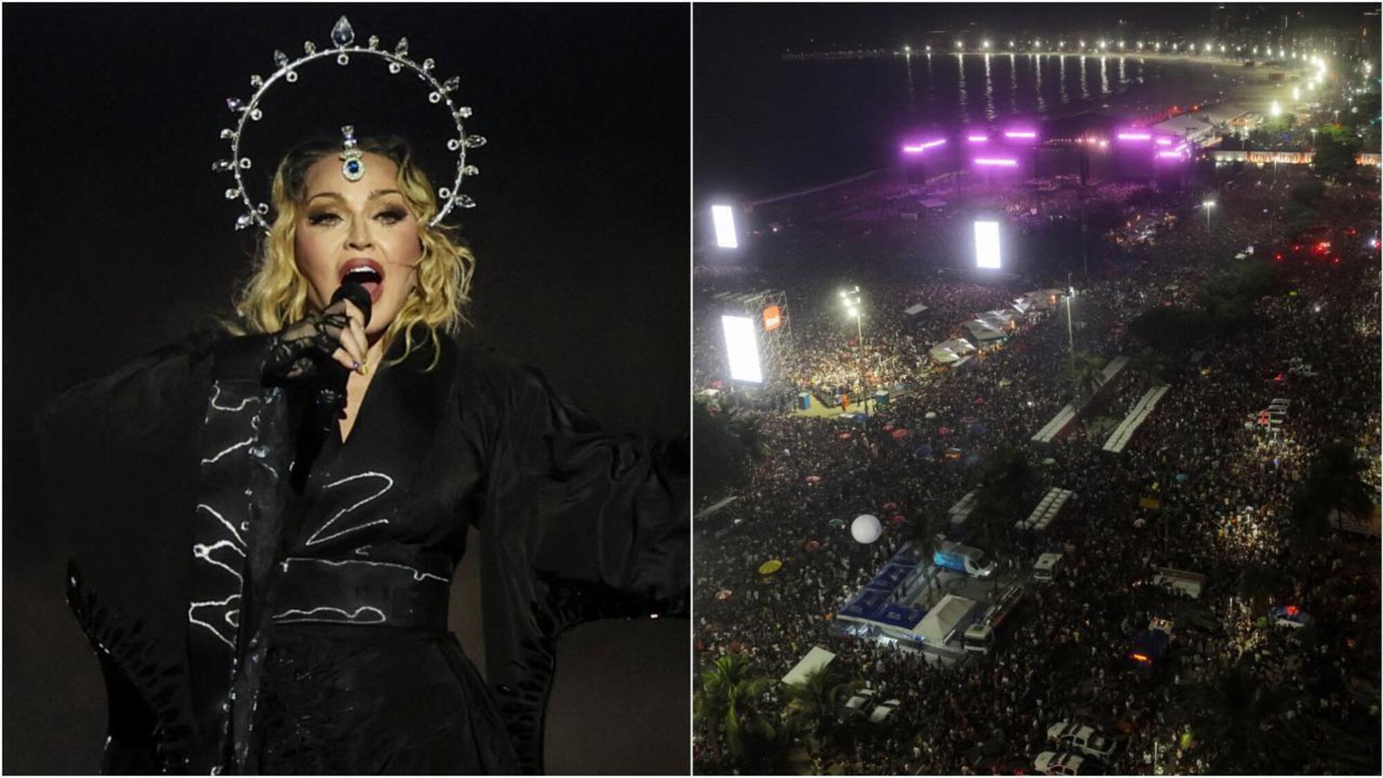 Madonna canta in Brasile per un milione e mezzo di spettatori