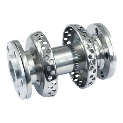 Mozzo anteriore 80 fori Lucido doppia flangia Dyn 