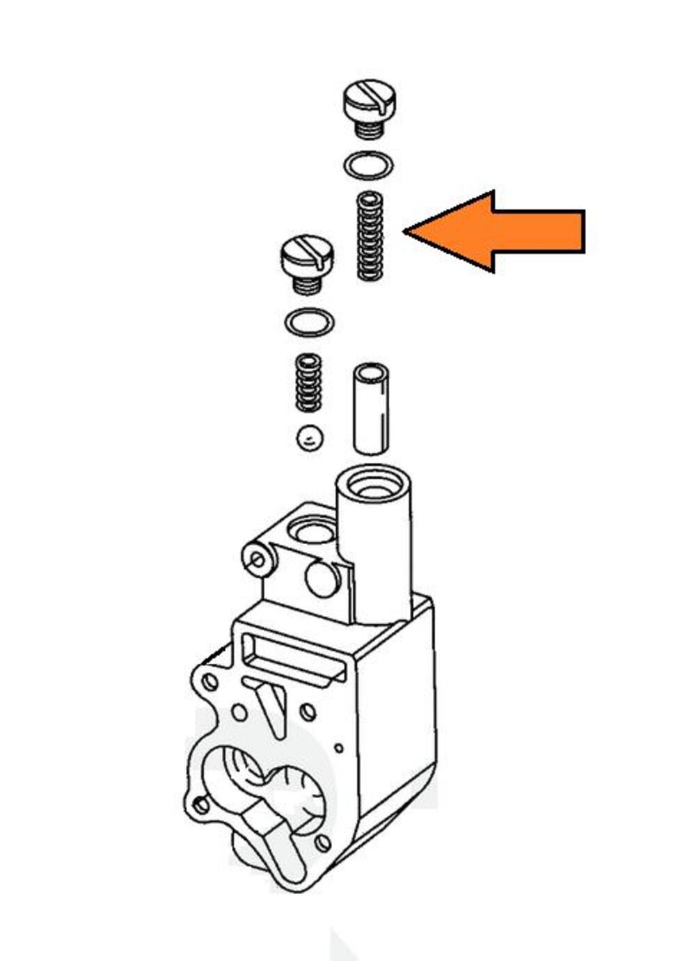 Molla pompa olio (relief valve) rif OEM 26207-73A 