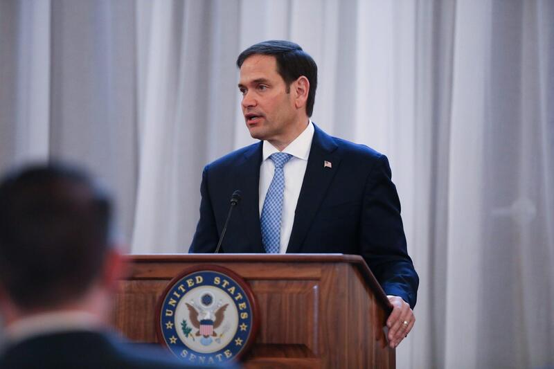 Il senatore americano Marco Rubio (Rep)