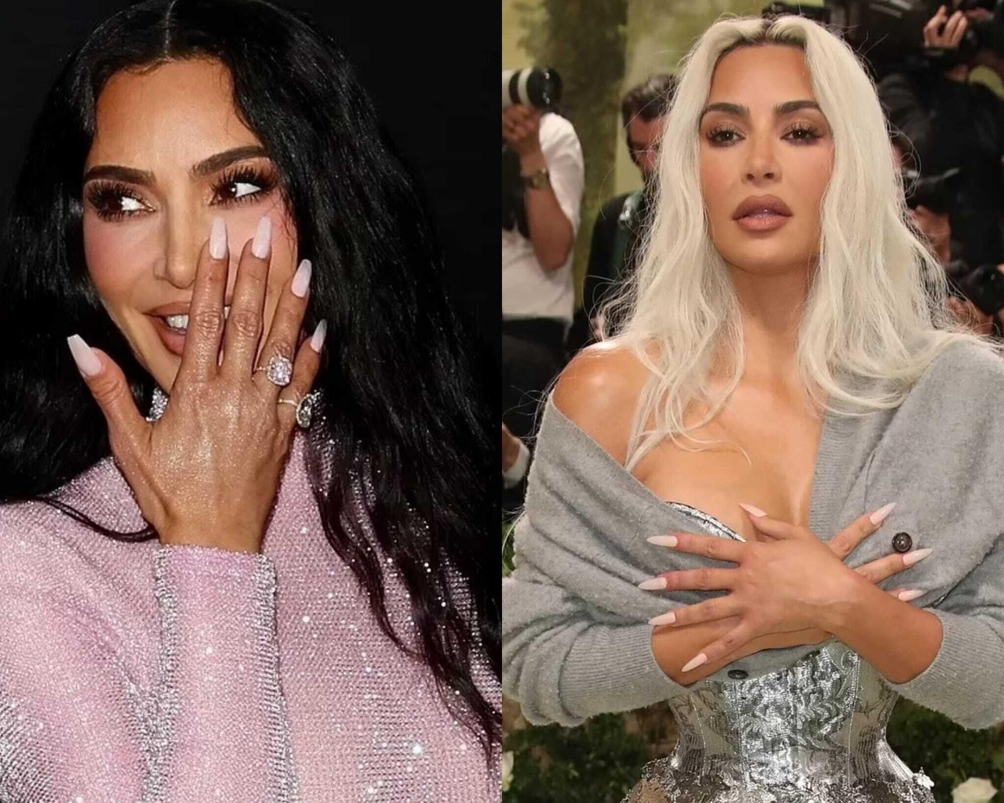 Le mani di Kim Kardashian prima e dopo il Met Gala
