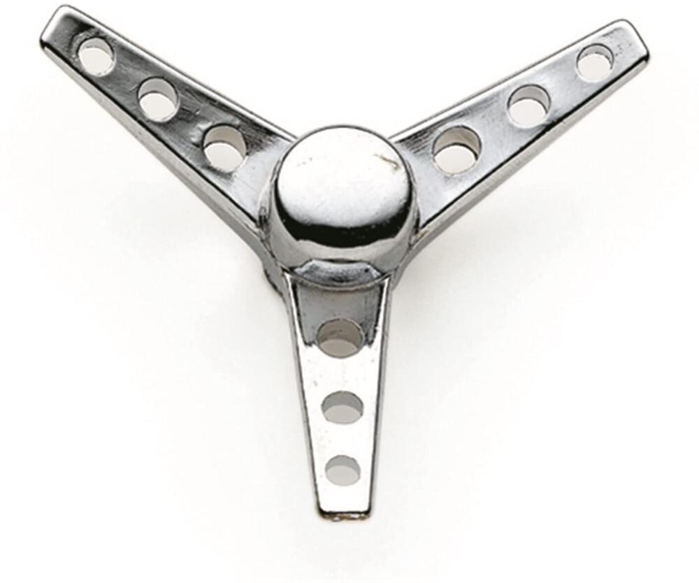 Dado con Tri-Bar filetto 1/4-20 cromato Motorcycle 