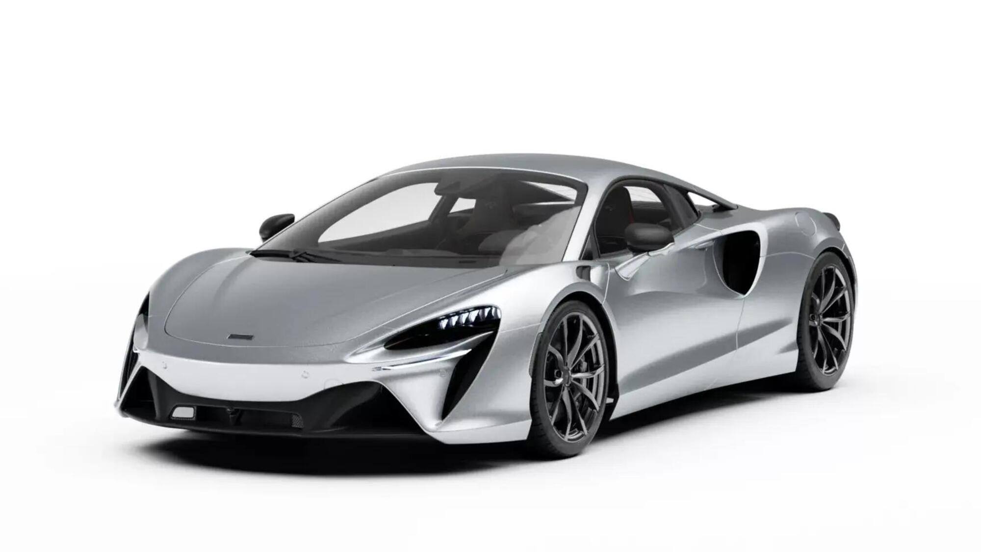 McLaren Artura nel colore grigio metallizzato