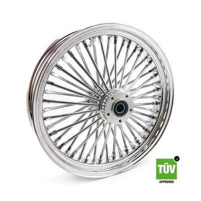 Ruota anteriore cromata Big Spoke 48 raggi 18&rdquo;x 3, 
