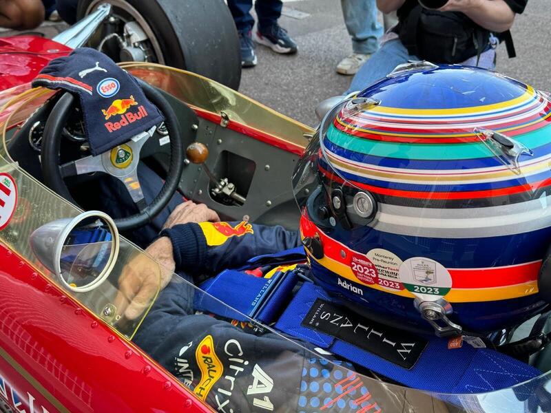 Adrian Newey in pista al Grand Prix Historique di Monaco 2024