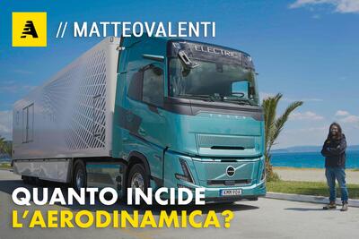 Quanto incide l&#039;aerodinamica su un camion (elettrico o diesel)? Volvo FH Aero 