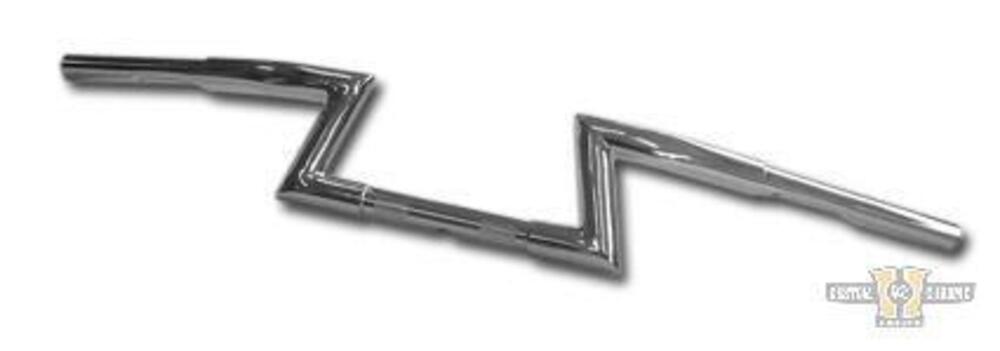 Manubrio Z-Bar 1 1/4'' ,alto 4,5", Largo 34'' Crom La Choppers