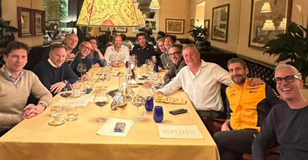 Sorpresa a Imola: tutti i team principal (compreso Horner) a cena insieme. Ecco cosa sappiamo