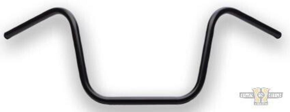 Manubrio Ape Hanger 1" alto 10" nero con fossette Santee