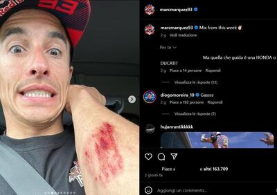 MotoGP 2024. Marc Marquez è caduto mentre si allenava su sterrato