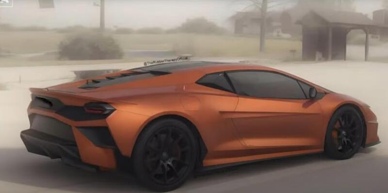 Il render della Lamborghini Temerario