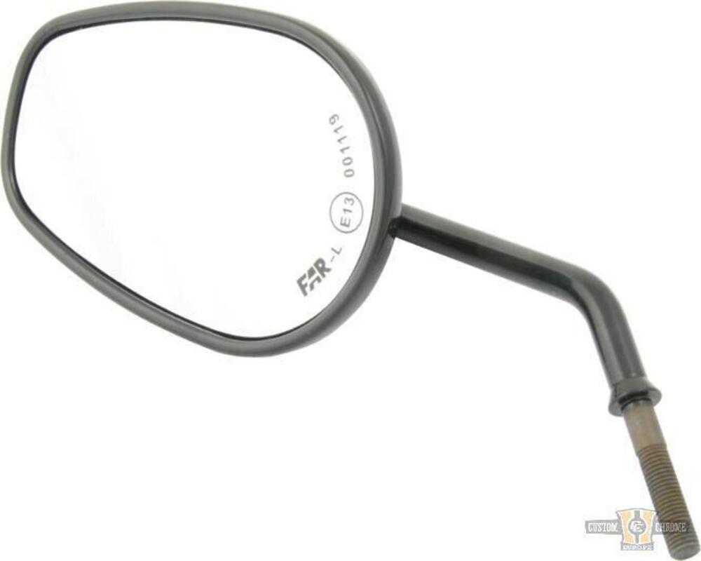 Specchietto sinistro tipo V-rod omologato nero Cus 