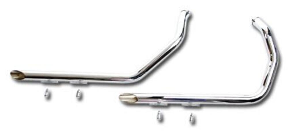 Marmitte Paughco drag pipe Slash cut staggered cro