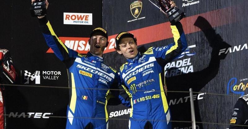 Valentino Rossi c&#039;&egrave;: vince ancora a Misano nel GT World Challenge con BMW [VIDEO]