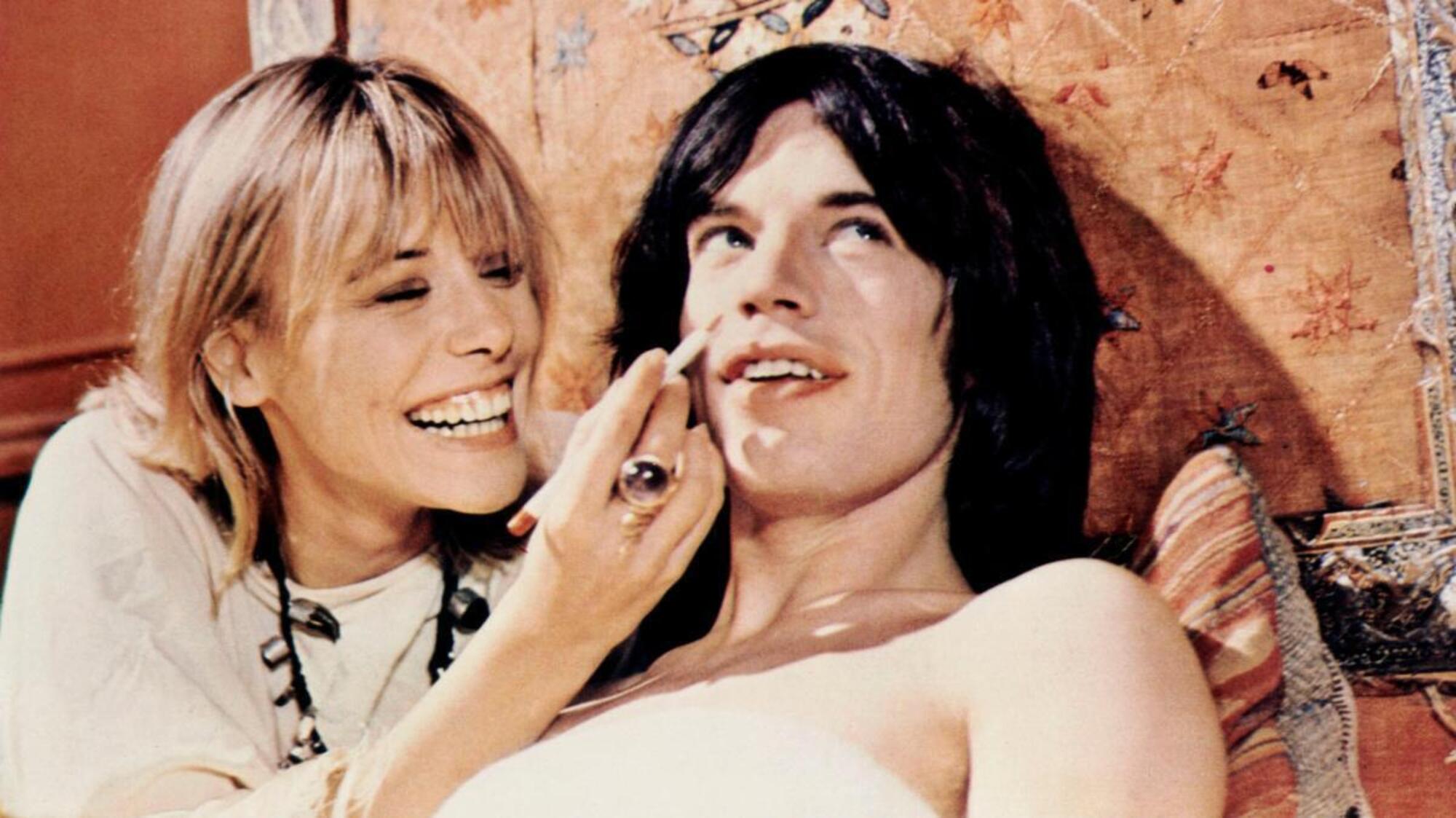 Anita Pallenberg e Mick Jagger
