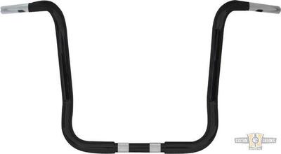 Manubrio Ape Hanger 1-1/4" alto 14" FLHT nero Bagg 