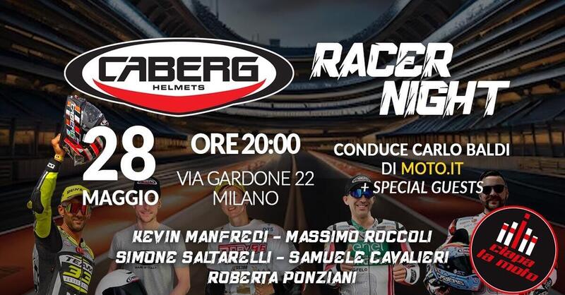 Serata Caberg il 28 maggio a Ciapa la moto