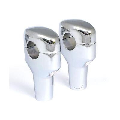 Riser alti 3-1/2&rsquo;&rsquo;, cromati, Per manubri da 1-1/4&rsquo; 