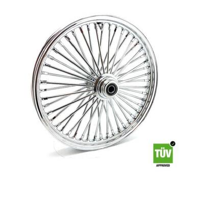 Ruota anteriore cromata Big Spoke 48 raggi 19&rdquo;x 2, 