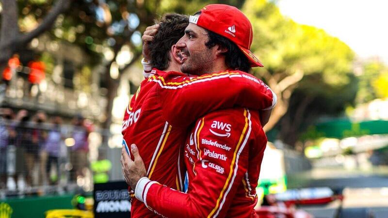 F1. GP Monaco, Carlos Sainz: &quot;Felice di condividere questo podio con Leclerc&quot;