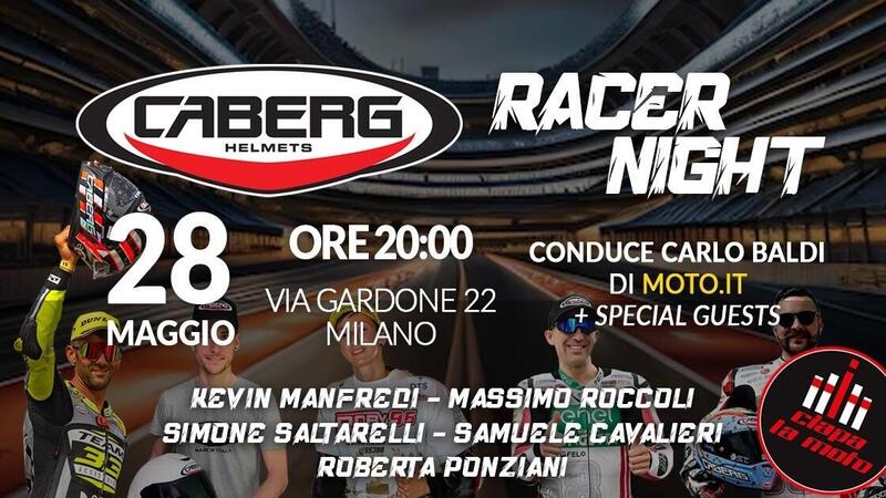 Serata Caberg il 28 maggio a Ciapa la moto