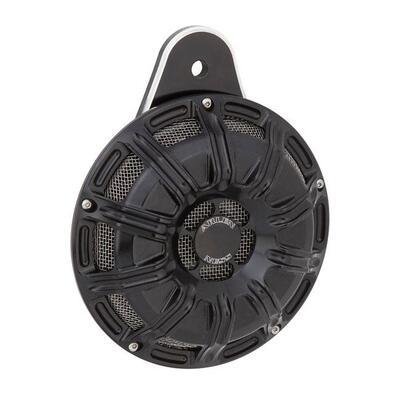 Clacson Arlen Ness 10 Gauge nero per Dyna, Softail