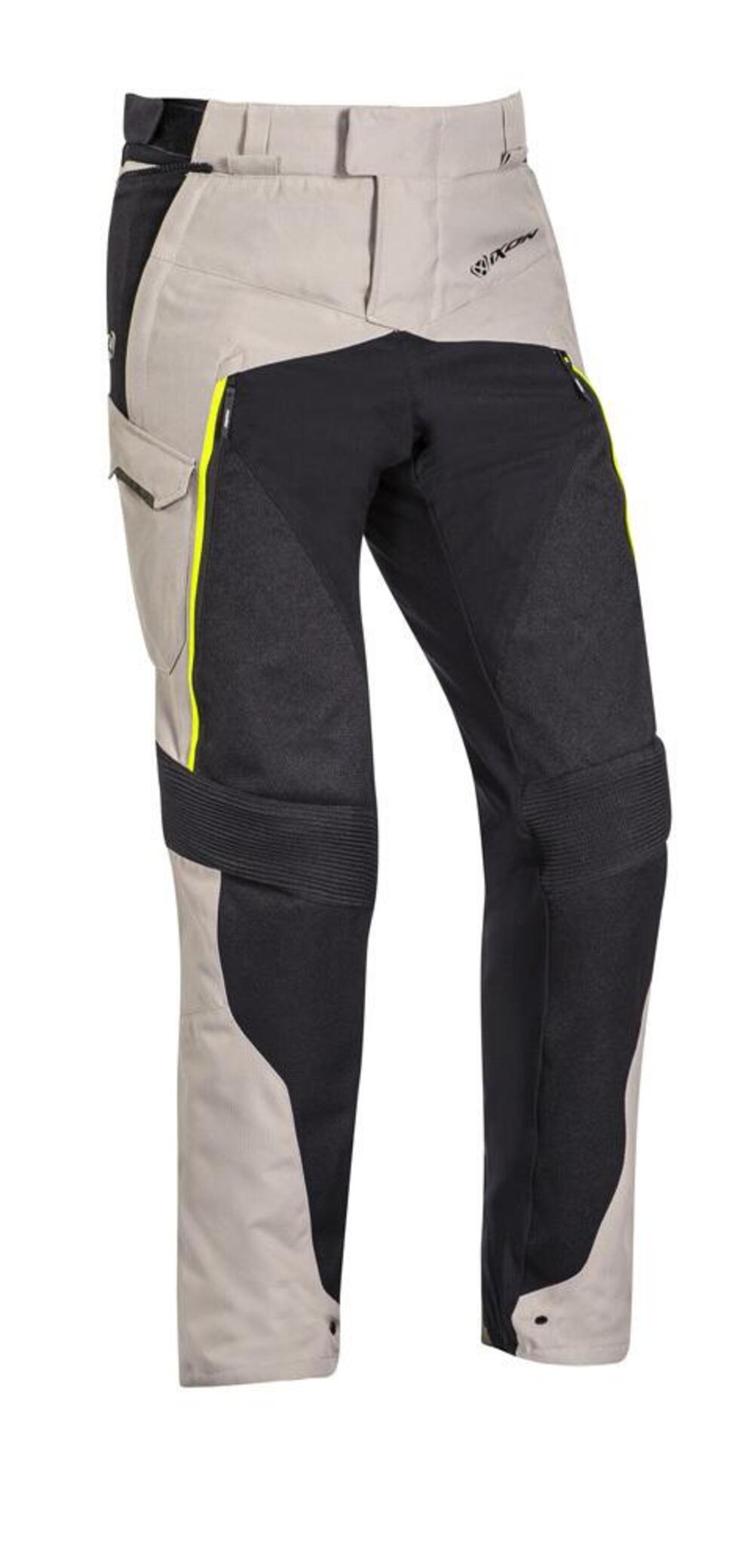 Pantaloni moto Ixon EDDAS Grigio Kaki Nero