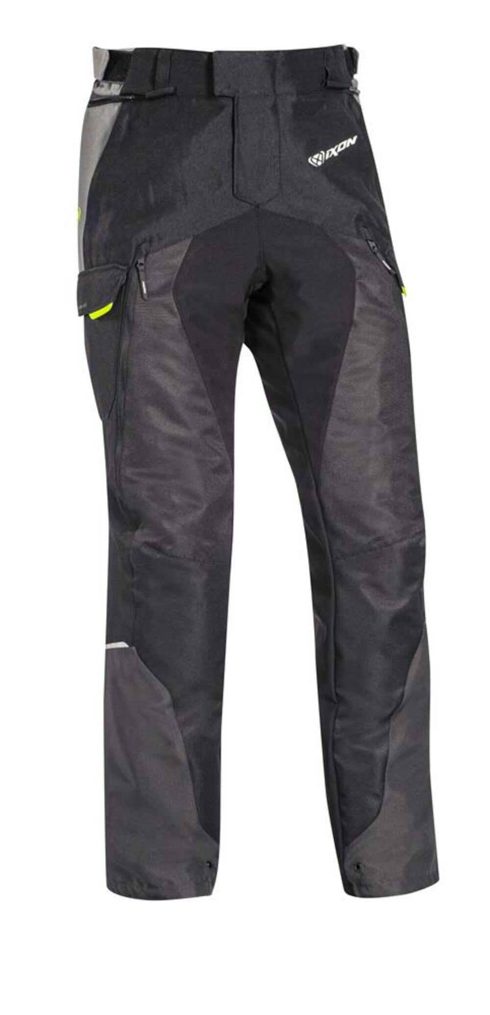 Pantaloni moto Ixon BALDER 3 strati Nero Grigio Gi