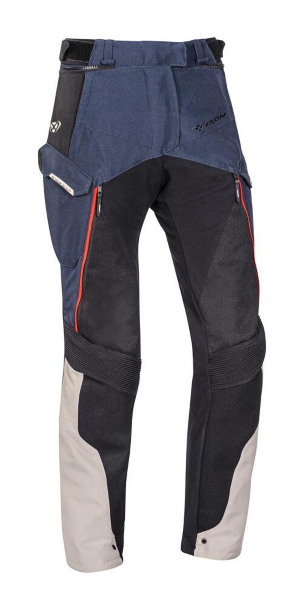 Pantaloni moto donna Ixon EDDAS LADY Grigio Blu Na