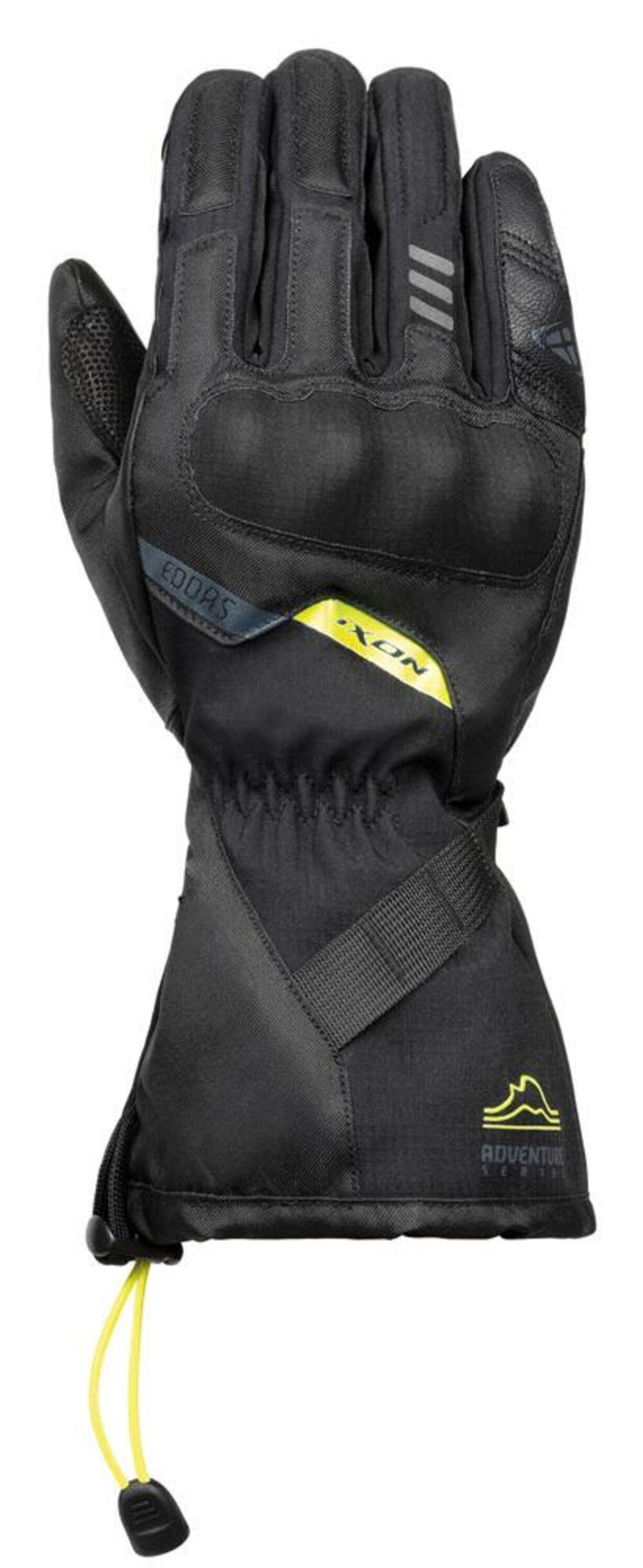 Guanti moto invernali Ixon PRO EDDAS Nero Giallo v