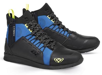 Scarpe moto Ixon Freaky WP nero blu giallo