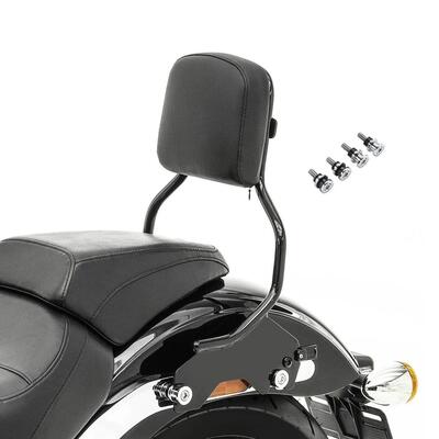 Schienalino a sgancio rapido nero per Softail Low 