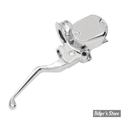 Pompa freno stile OEM cromato per disco doppio per 